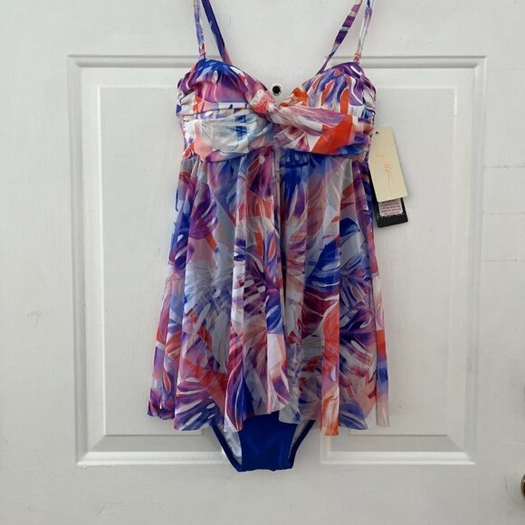 Gottex Woman's Bandeau Flyaway Summer/Beach  One-Piece Sz 6 - Picture 4 of 13